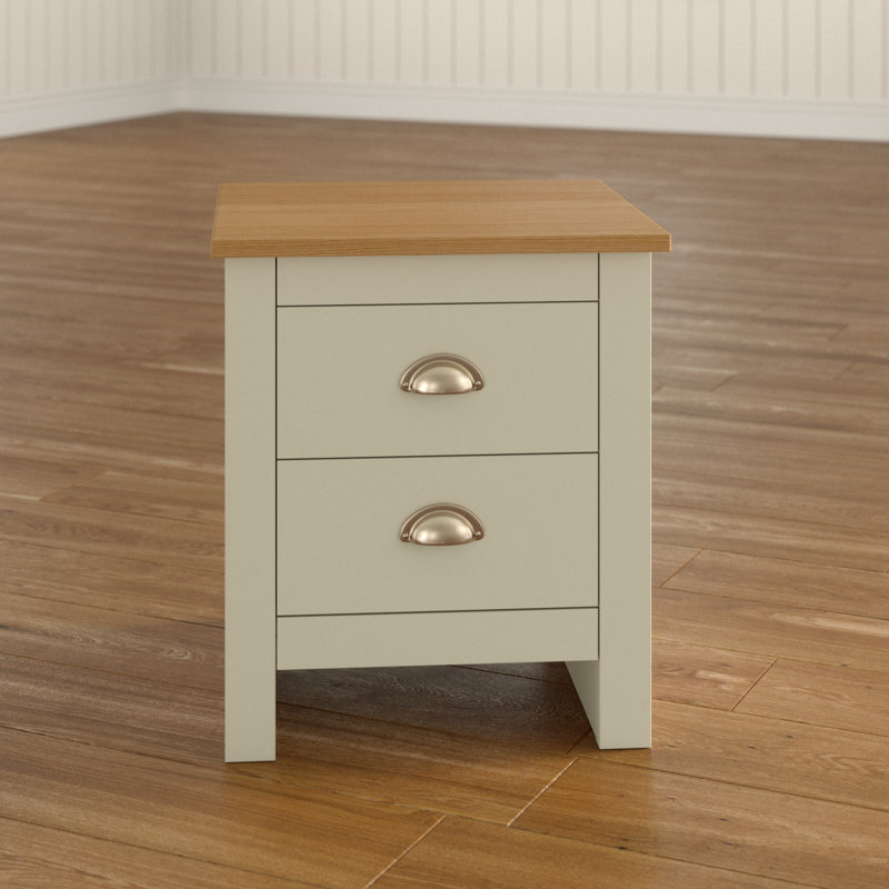 Brambly Cottage kaufman 2 Drawer Bedside Table & Reviews Wayfair.co.uk